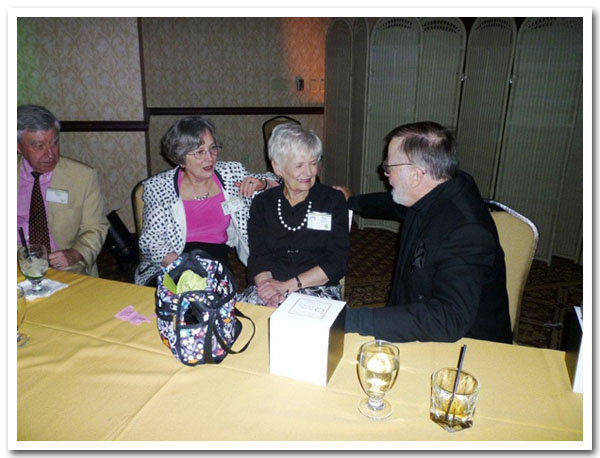 Richard and Peggy McFadden Smith, Marlys Pic'l Nelson, and Jim Currie